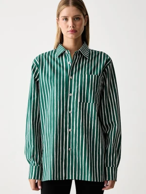Marimekko koszula damska bawełniana zielony