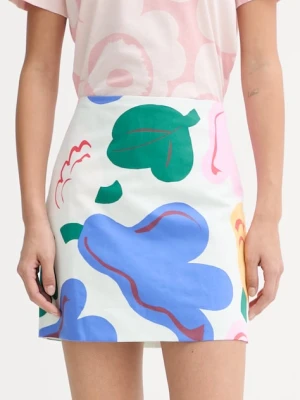 Marimekko spódnica trapezowa z dodatkiem lnu