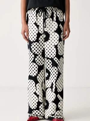 Marimekko spodnie dresowe damskie bawełniane czarny