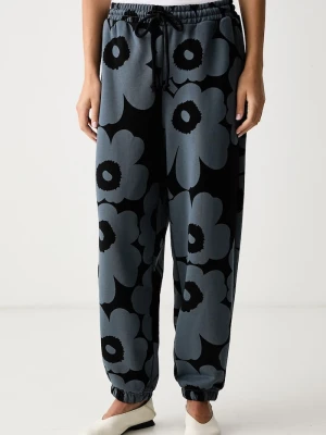 Marimekko spodnie dresowe damskie bawełniane czarny