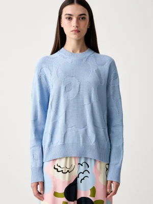 Marimekko sweter damski bawełniany niebieski