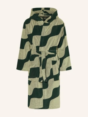 Marimekko Szlafrok Unisex Taifuuni Z Kapturem gruen