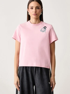 Marimekko T-shirt damski bawełniany różowy