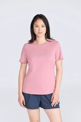 Marina damska koszulka z logo - Light Pink Animal