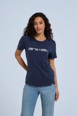 Marina damska koszulka z logo - Navy Animal