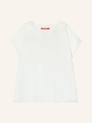 Marina Rinaldi Bluzka Lirica Z Mieszanki Materiałów weiss