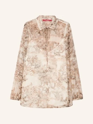 Marina Rinaldi Bluzka Z Ozdobnymi Kamieniami beige