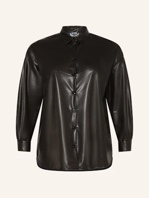 Marina Rinaldi Koszula Artu Z Imitacji Skóry schwarz