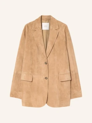 Marina Rinaldi Skórzana Marynarka Solivi beige