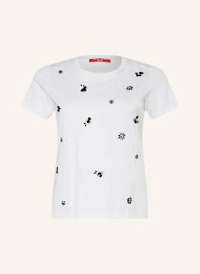 Marina Rinaldi Sport T-Shirt Alisso Z Cekinami I Ozdobnymi Kamykami weiss