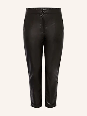 Marina Rinaldi Voyage Spodnie 7/8 Marte Z Imitacji Skóry schwarz