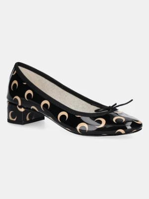Marine Serre baleriny skórzane Camille Moon Printed Leather MS x Repetto