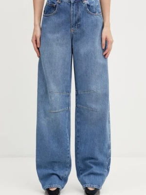 Marine Serre jeansy relaxed fit damskie