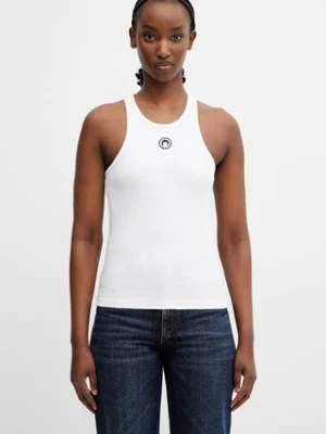 Marine Serre Moon Logo top z bawełną damski