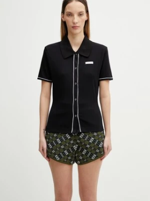 Marine Serre polo bawełniane z elastanem damskie