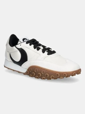 Marine Serre sneakersy skórzane Suede Leather MS Rise damskie kolor beżowy WFW006A.CLEA0009