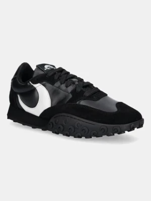 Marine Serre sneakersy skórzane Suede Leather MS Rise damskie kolor czarny WFW006A.CLEA0009