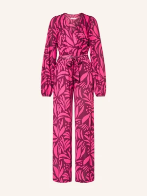 Marivie Kombinezon Z Brokatową Przędzą pink