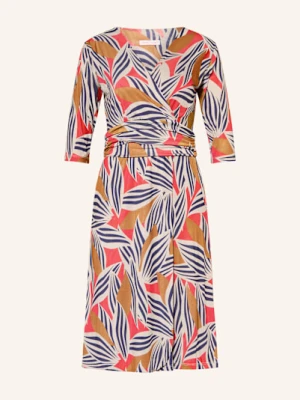 Marivie Sukienka Sophisticated! W Stylu Kopertowym, Z Rękawami 3/4 orange