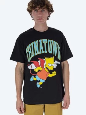 Market t-shirt bawełniany Chinatown Market x The Simpsons Devil Arc T-shirt kolor czarny z nadrukiem CTM1990342-BIALY