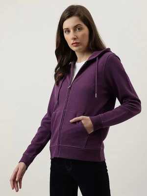 Marks & Spencer Bluza w kolorze ciemnofioletowym rozmiar: 46