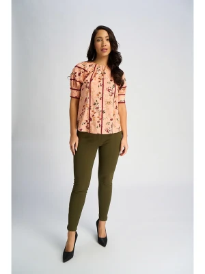 Marks & Spencer Bluzka w kolorze beżowo-bordowym rozmiar: 44
