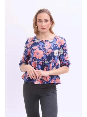 Marks & Spencer Bluzka w kolorze niebiesko-jasnoróżowym rozmiar: 4XL