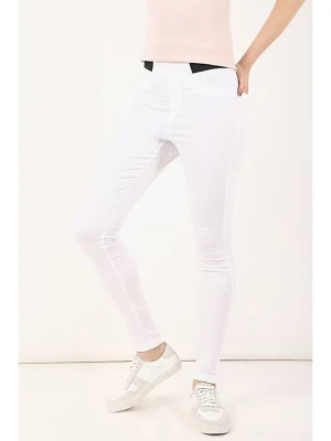 Marks & Spencer Jegginsy w kolorze białym rozmiar: 44/L31