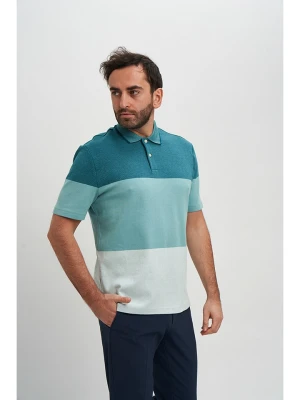 Marks & Spencer Koszulka polo w kolorze turkusowo-białym rozmiar: XXL