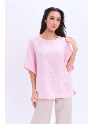 Marks & Spencer Lniana koszulka w kolorze jasnoróżowym rozmiar: 44