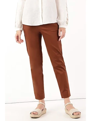 Marks & Spencer Spodnie chino w kolorze jasnobrązowym rozmiar: 40