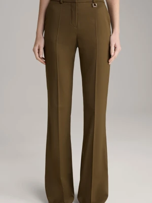 Marlenki z diagonalu w kolorze oliwkowym Joop