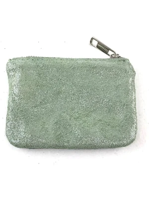 Marlon Skórzana portmonetka w kolorze szarozielonym - 15 x 10 x 1 cm rozmiar: onesize