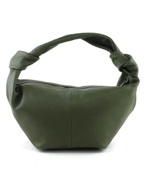 Marlon Skórzana torebka "Saray" w kolorze ciemnozielonym - 36 x 21 x 16 cm rozmiar: onesize