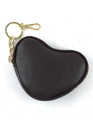 Marlon Skórzany brelok w kolorze czarnym do kluczy - 13 x 9 cm rozmiar: onesize