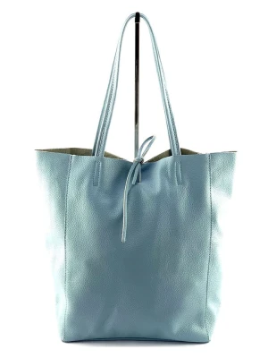 Marlon Skórzany shopper bag w kolorze błękitnym - 37 x 40 x 12 cm rozmiar: onesize