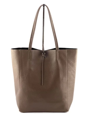 Marlon Skórzany shopper bag w kolorze ciemnobrązowym - 37 x 40 x 12 cm rozmiar: onesize