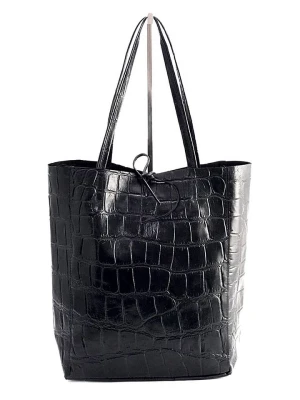 Marlon Skórzany shopper bag w kolorze czarnym - 37 x 40 x 12 cm rozmiar: onesize