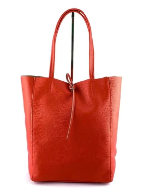 Marlon Skórzany shopper bag w kolorze czerwonym - 37 x 40 x 12 cm rozmiar: onesize