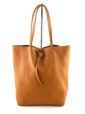 Marlon Skórzany shopper bag w kolorze karmelowym - 37 x 40 x 12 cm rozmiar: onesize
