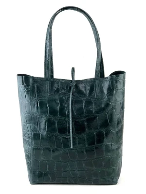 Marlon Skórzany shopper bag w kolorze niebieskim - 37 x 40 x 12 cm rozmiar: onesize
