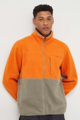 Marmot bluza sportowa Aros Fleece męska kolor pomarańczowy wzorzysta