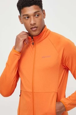Marmot bluza sportowa Leconte Fleece męska kolor pomarańczowy gładka