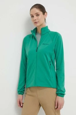 Marmot bluza sportowa Leconte kolor zielony gładka