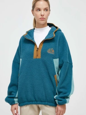 Zdjęcie produktu Marmot bluza sportowa Super Aros kolor turkusowy z kapturem wzorzysta