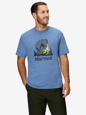 Marmot Koszulka "Bouldering Marty" w kolorze niebieskim rozmiar: L