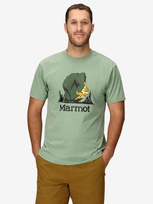 Marmot Koszulka "Bouldering Marty" w kolorze szarozielonym rozmiar: L