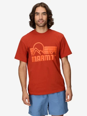 Marmot Koszulka funkcyjna "Coastal Tee" w kolorze czerwonym rozmiar: XL
