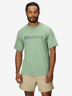 Marmot Koszulka funkcyjna "Windridge Graphic" w kolorze turkusowym rozmiar: L