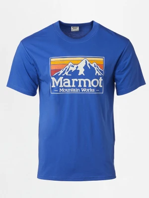 Marmot Koszulka "Gradient" w kolorze niebieskim rozmiar: L